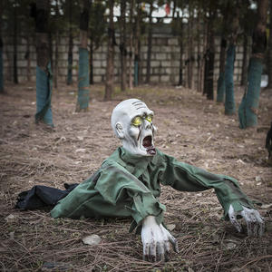 Fantasma Eléctrico con Ojos Brillantes para Halloween, Control <span class=keywords><strong>de</strong></span> Sonido, Zombi, Decoración Espeluznante - Product Image 4