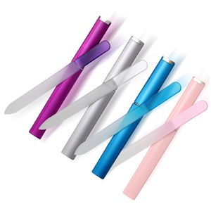 Toptan özel logo manikür güzellik aracı renkli tırnak kitleri plastik koruyucu kutu ile seramik kristal cam tırnak törpüsü - Product Image 1