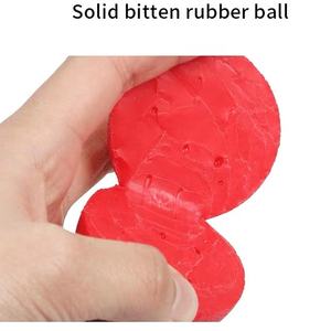 Çin satın evcil hayvan aksesuarları akıllı interaktif pet oyuncak sıçrama TPR kırmızı pet oyuncak top - Product Image 6