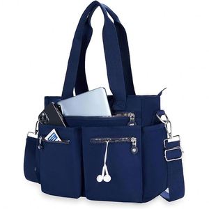 Échantillon gratuit, sac fourre-tout en velours côtelé simple, grande capacité, pour femmes, filles, plage, shopping, décontracté - Product Image 5