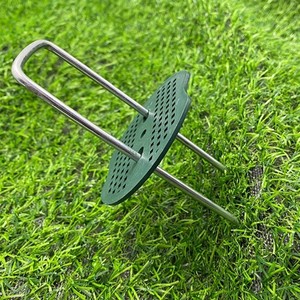 Piquets de fixation en U galvanisés <span class=keywords><strong>à</strong></span> chaud, durables, pour <span class=keywords><strong>gazon</strong></span>, filet de protection, film de paillage et travaux de jardinage - Product Image 6