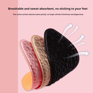 Demi-semelles pour chaussures à talons hauts pour femmes, <span class=keywords><strong>semelle</strong></span> antidérapante pour le soulagement <span class=keywords><strong>de</strong></span> la douleur, coussinets pour orteils ronds, 2 pièces - Product Image 5