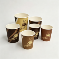 Gobelet en papier jetable écologique à paroi simple / à double paroi avec revêtement PE, personnalisable (logo, couleur, taille) pour café chaud – Meilleures ventes