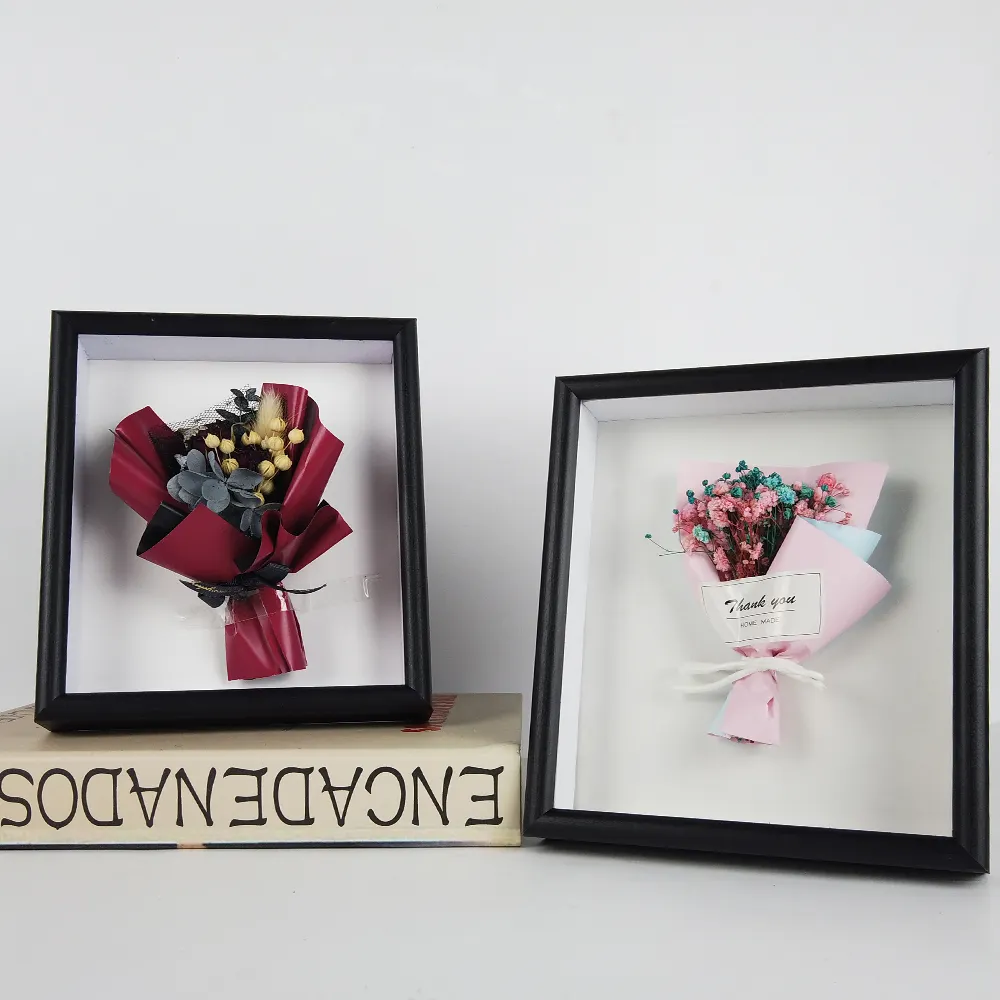 Display Klei Geheugen Witte Vlinder Bewaard Muur Hout Shadow Box Foto Shadowbox Foto Gedroogde Bloem Diepe Frame 3d