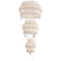 Lustre LED en céramique blanche FireLux pour projet personnalisé de décoration intérieure, idéal pour villa, hôtel, salon