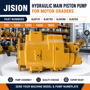 ปั๊มไฮดรอลิกหลัก JISION สำหรับรถเกรดเดอร์ รุ่น 8J6731 · 8J6730 · 8J0498 · 8J6155 สำหรับรุ่น 12G · 120G · 130G · 140G · 160G - Product Image 1
