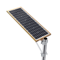 Farola led solar, carcasa inteligente de aluminio, resistente al agua Ip65, automática, 60w, 100 vatios, 150 w, todo en uno, precio