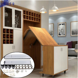 Glissières de tiroir à extension complète en acier de 36 pouces pour table pliante, design moderne - Product Image 1