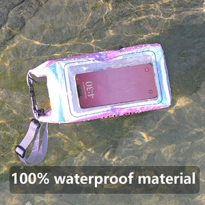 2024 nouveau sac à bandoulière étanche 2L extérieur couleur magique deux-en-un téléphone portable et équipement de natation sac coloré - Product Image 4