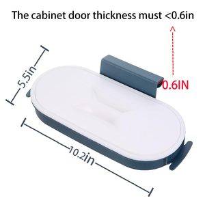 <span class=keywords><strong>Porta</strong></span> Sacchi <span class=keywords><strong>Spazzatura</strong></span> Portatile in Plastica, Supporto per Sacchi da Cucina, Scaffale Asciutto per Spugne e Pagliette - Product Image 5