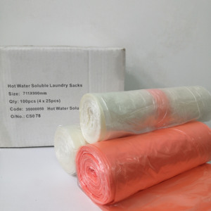 Écologique PVA chaud et froid soluble dans l'eau sac à linge sacs de rangement en tissu produits de lessive - Product Image 2