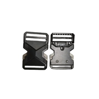 Boucle latérale tactique à dégagement rapide en alliage et zinc de 38mm avec logo personnalisé pour hommes ceinture en nylon réglable avec crochet métallique de sécurité pour l'entraînement en plein air