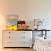 Commode et coiffeuse bicolores de style moderne avec pieds en bois massif pour appartement, villa, salon - Vente en gros