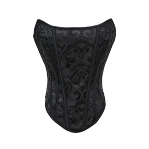 Corset Jacquard sans bretelles pour femme, avec baleines, bustier, serre-taille et gaine amincissante pour le ventre - Product Image 1