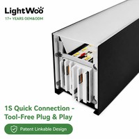 Système d'éclairage linéaire LED avec projecteur et caméra intégrés, compatibilité universelle, luminaires suspendus LED pour maison moderne, bureau, boutique, hôtel