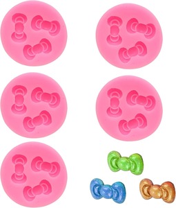 Mini moules en silicone en forme de nœud, antiadhésifs, pour chocolats, bonbons, gâteaux, cupcakes, gommes, artisanat sucré, bougies d'aromathérapie et décoration - Product Image 3