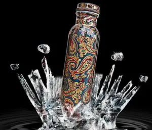 Juego de botellas de agua de cobre impresas con clase, suministro al por mayor, botella de agua de 1L, accesible a un precio razonable - Product Image 5