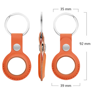 PU da chủ cho Apple không khí tag <span class=keywords><strong>Keychain</strong></span> Trường hợp với vòng kim loại Snap Keyring cho hành lý, chìa khóa, vật nuôi, trẻ em túi - Product Image 5