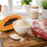 Faitury Groothandel Voedingsmiddelenkwaliteit CAS 9001-73-4 Natuurlijk Papaya-extract Papain Enzym Poeder