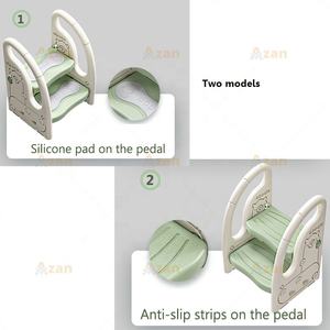 Escabeau 2 niveaux pour enfants, marchepied pour lavabo bébé, tabouret d'aide pour tout-petits pour lavabo de salle de bain, chambre et cuisine - Product Image 3