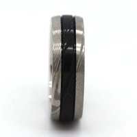 Damaskus Ring Herren Damaskus Stahlringe Blank