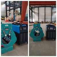 Machine de chauffage par induction à haute puissance et moyenne fréquence contrôlée par PLC avec refroidissement par eau pour l'industrie sidérurgique (40-200KW)