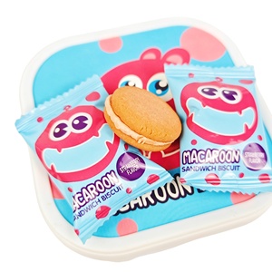 Sản Phẩm Mới 88G Macaroon Bánh Sandwich <span class=keywords><strong>Biscuit</strong></span> Cracker Kem Vòng Sắc Nét Bánh Quy Bán Buôn - Product Image 6