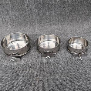 ถ้วยให้อาหารนกแก้วพร้อมห่วงแขวนทำจากสเตนเลสชามอาหารสัตว์เลี้ยง - Product Image 5