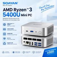 Harga Grosir AMD Ryzen 3 5400U Mini PC 16GB LPDDR4 WiFi 6 Gigabit LAN Komputer Desktop Kompak Logo Kustom Gratis