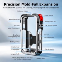 Cage métallique X6 pour accessoires d'appareil photo Insta360 X6, boîtier de protection en alliage d'aluminium, cadre de dissipation thermique