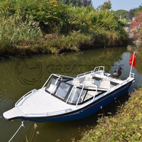 Bateau de pêche professionnel en aluminium 14,8 pieds (4,5 m) – Nouveau design, bateau de pêche à moteur en aluminium soudé haute vitesse à vendre