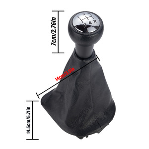 Peugeot Car Gear <b>Knob</b> Black Leather Ergonomic <b>Shift</b> <b>Knob</b> For Peugeot 307 Citroen Models - Product Image 2