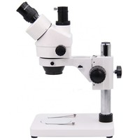 Stereo Trinocular Metallurgical Microscope 45 Degree Inclined Optical Zoom 360 Rotatable Head Plastic Material for Industrial