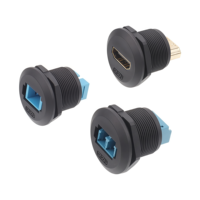 Panneau de fibre optique FDDI, boîtier thermoplastique PA66 étanche IP67/IP68, plaque de connexion, prise frontale femelle SCLC