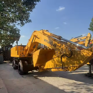 Máquina de construcción popular 21 toneladas Construcción de segunda mano Original Corea Usado Hyundai 210W-7 210W-9 Excavadora de ruedas para la venta - Product Image 4