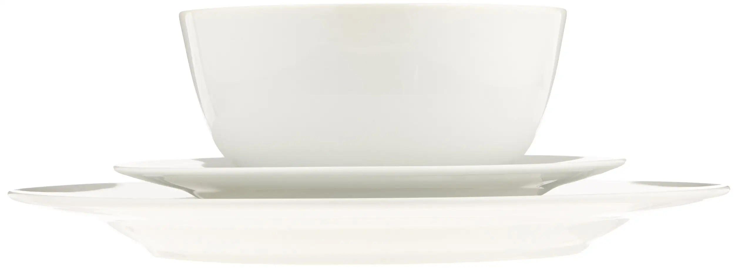 ชุดจานชามเมลามีนสีขาว18ชิ้น