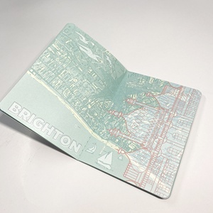 Libro de pasaporte impreso personalizado Cuero de corcho materia prima Impresión de pasaporte - Product Image 3