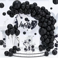 Kit d'arche de guirlande de ballons d'Halloween, ballons confettis noirs, oranges et violets avec ballon en aluminium citrouille « Trick or Treat » pour fête