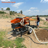 Machine à laver l'or à haute efficacité avec système de recyclage de l'eau pour l'extraction aurifère en rivière