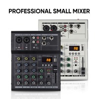 Mini Console de Mixage Professionnelle M4-B 4 Canaux 48V USB pour Enregistrement Audio en Studio/Scène