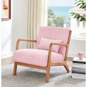 เก้าอี้พักผ่อนไม้สำหรับห้องนั่งเล่น โซลูชั่นที่นั่งสบาย - Product Image 1