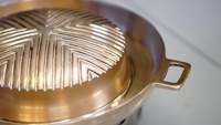 Moule Mookata en laiton #18 (34cm) de Thaïlande en laiton Mookata Premium BBQ Pan Handicraft Best Seller Produit de l'usine de Thaïlande