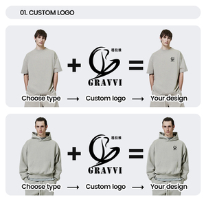 400gsm nặng 100% cotton quá khổ Boxy thời trang dạo phố trống t Áo sơ mi unisex mùa hè hàng đầu tùy chỉnh được thực hiện để đặt hàng OEM ODM - Product Image 4