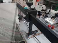 Machine de fabrication de sacs en PVC à scellage thermique intermédiaire mini ZF-250, machine de scellage arrière