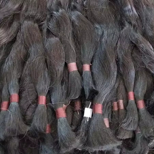 Capelli Indiani Grezzi 100% Umani, Materiale Non Trattato, Estensioni di Capelli Umani, Produttore di Capelli Umani - Product Image 2
