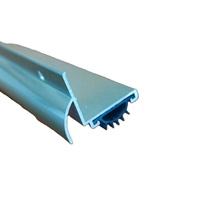 Joint de bas de porte moderne en aluminium insonorisant avec protection incendie et fumée et garantie de 3 ans