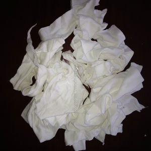 Algodón blanco medias corte/Clips - Product Image 1