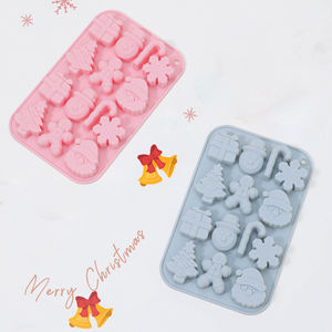 Molde de Silicona con Temática Navideña para Dulces DIY, Herramienta Multiusos para Hornear y Decorar Chocolate, Pasteles, Pudin y Postres - Product Image 4