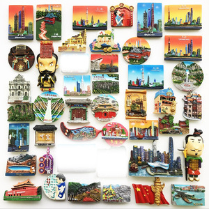 Aimants de réfrigérateur créatifs, personnalisés et tridimensionnels, provenant de différentes villes touristiques de Chine, souvenirs de sites touristiques nationaux. - Product Image 1