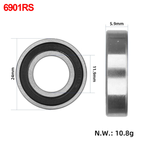 Rodamientos de Bolas en Miniatura de Acero Inoxidable F698Z 6810RS 6901RS 6902RS 6904RS para Bicicleta y Scooter, Rodamientos de Sección Delgada Métricos - Product Image 3